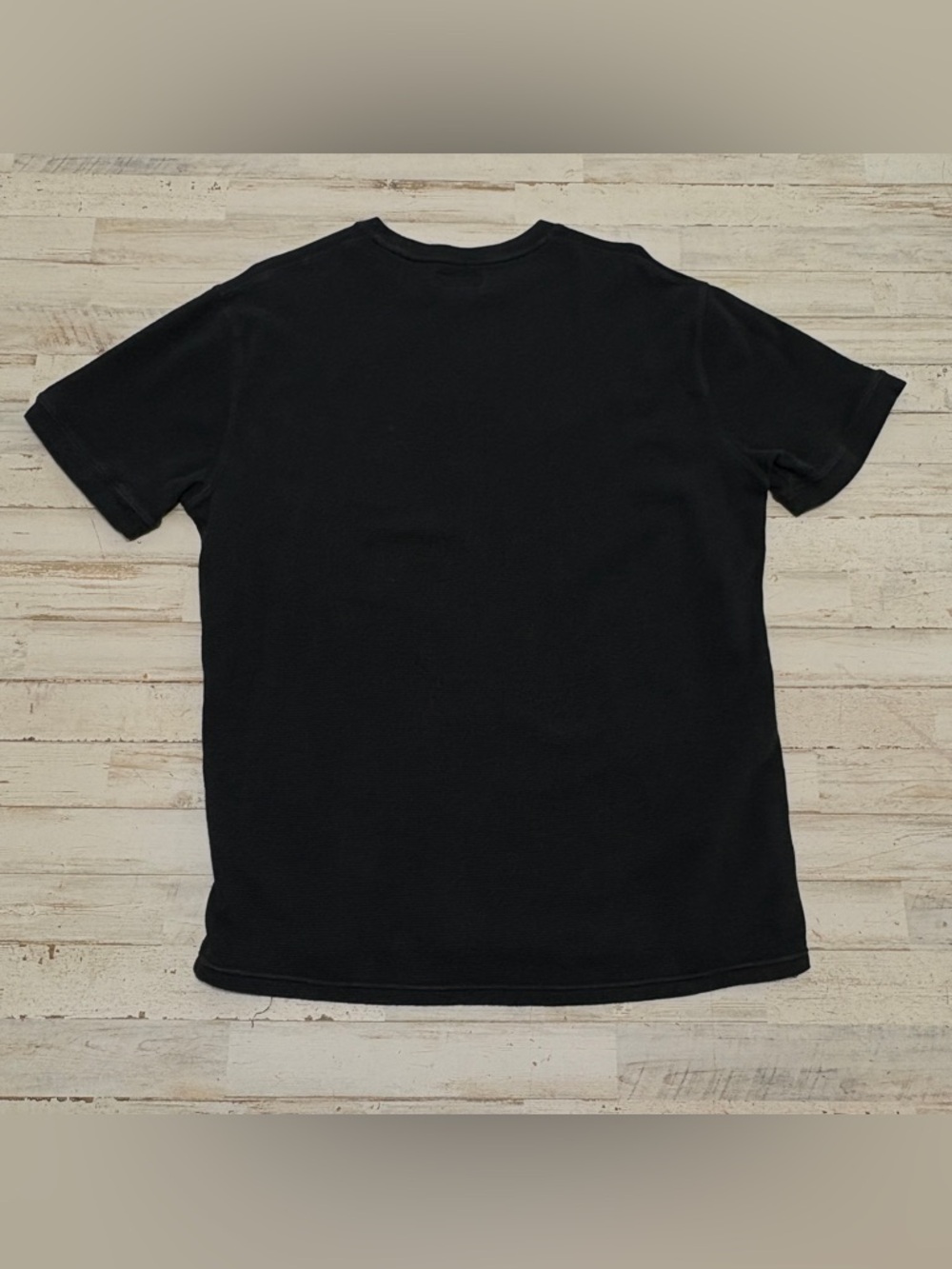 Polo Ralph Lauren Waffle Knit T-Shirt Men's 2XL Black Short Sleeve Red Pony XXL - Picture 4 of 7